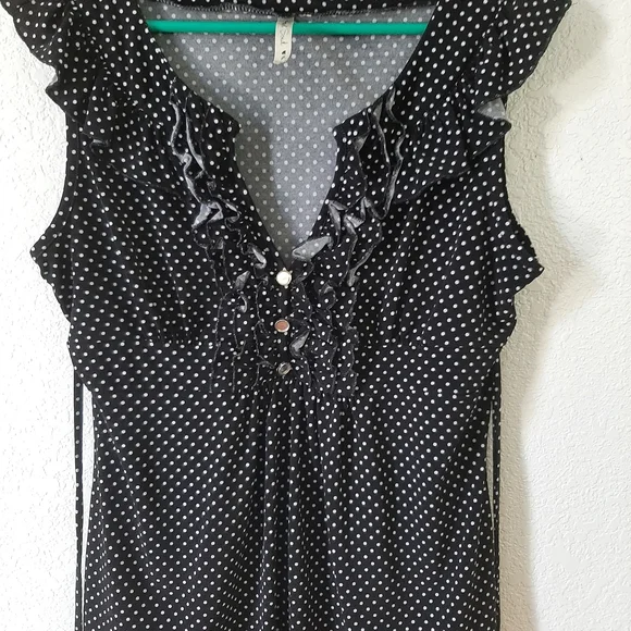 HEART SOUL POLKADOT TOP SIZE MED - Picture 5 of 5